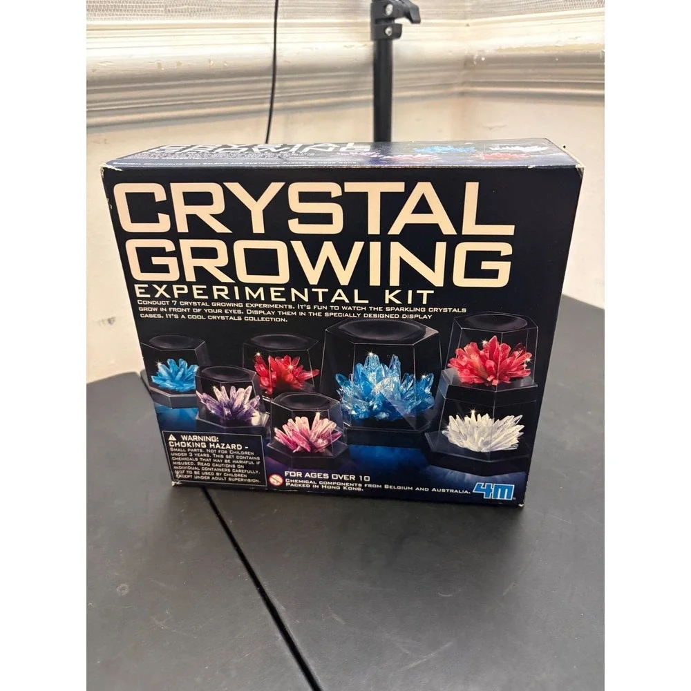 4M Crystal Growing Experimental Kit STEM Science Project Ages 10+ 7 Experiments